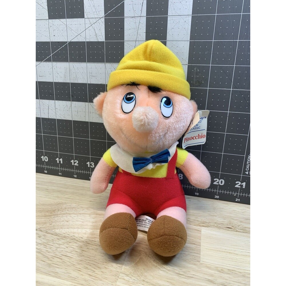 Vintage 1980s Pinocchio Small Plush Disney Stuffed Animal Toy